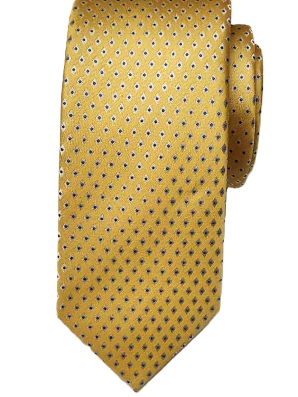 Andrea Franceschi Roma Italy Yellow Italian Silk Tie Men's Long